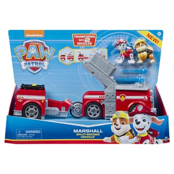 Set figurine cu vehicul 2 in 1 Paw Patrol - Marshall Set figurine cu vehicul 2 in 1 Paw Patrol - Marshall
