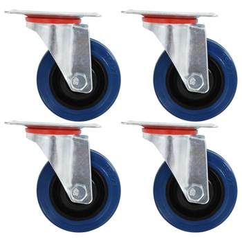 Set de 4 roti pivotante, vidaXL, 75 mm Set de 4 roti pivotante, vidaXL, 75 mm