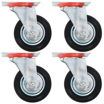 Set de 32 de roti pivotante, vidaXL, 100 mm Set de 32 de roti pivotante, vidaXL, 100 mm
