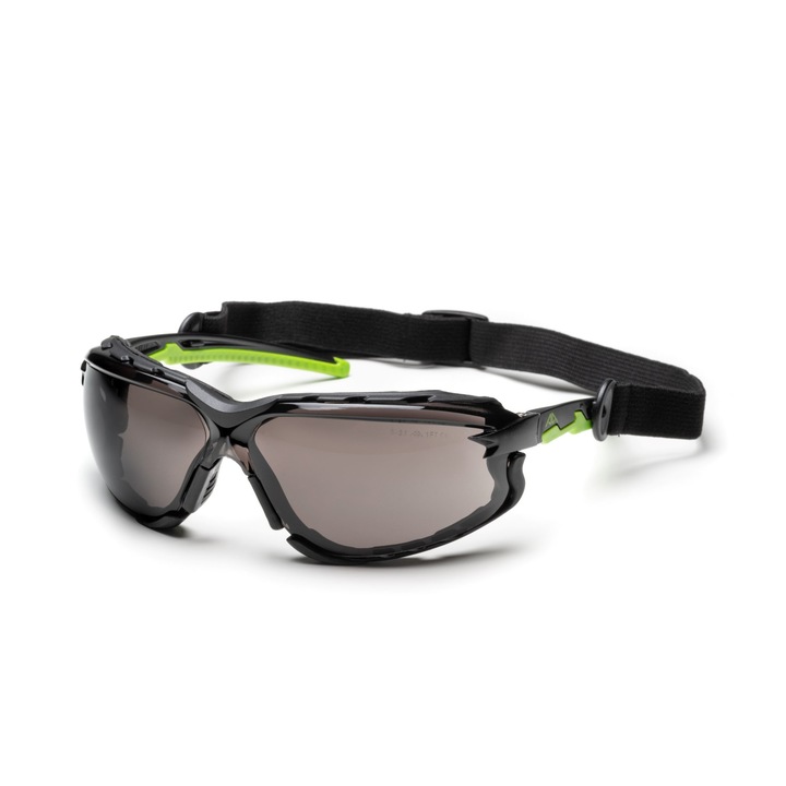Защитни очила ACTIVE GEAR, Active VISION V641 Покритие против изпотяване (N) - Покритие против надраскване (K) - Устойчивост на удар Цвят на обектива: Опушени