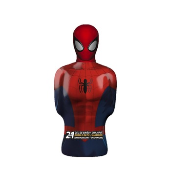 Sampon si gel de dus 2 in 1, Figurina Spiderman 3D, Baieti,350 ml Sampon si gel de dus 2 in 1, Figurina Spiderman 3D, Baieti,350 ml
