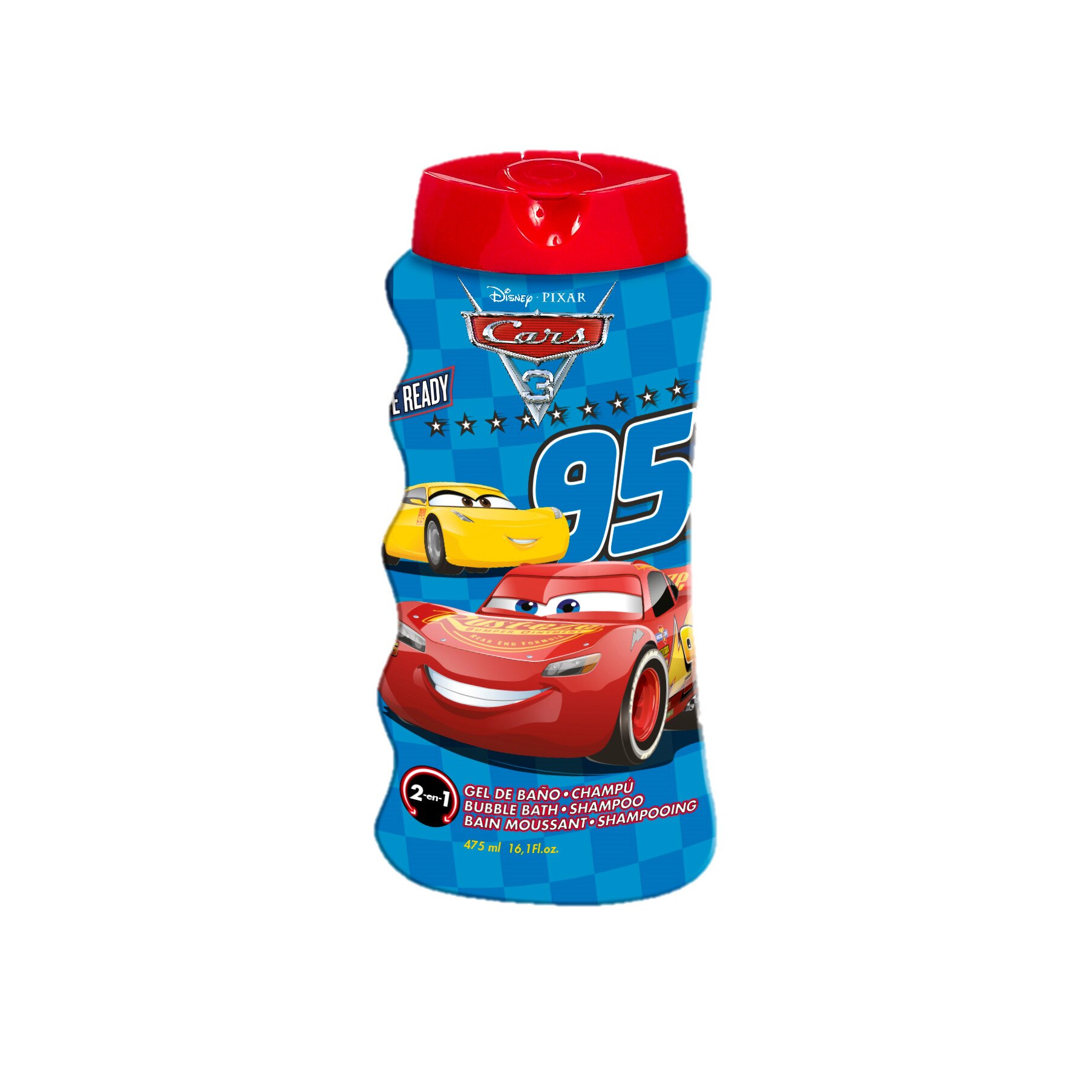 Gel de dus si sampon 2 in 1, Cars, Baieti, 475 ml
