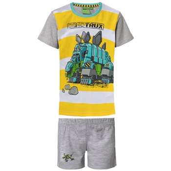 Pijama Dinotrux copii, gri/galben, marimea 116-122 cm Pijama Dinotrux copii, gri/galben, marimea 116-122 cm