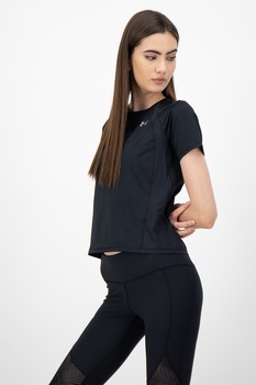 Under Armour, Tricou cu detalii reflectorizante, pentru alergare CoolSwitch, Negru Under Armour, Tricou cu detalii reflectorizante, pentru alergare CoolSwitch, Negru