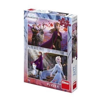 Puzzle 2 in 1 - Frozen II (77 piese) Puzzle 2 in 1 - Frozen II (77 piese)