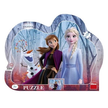 Puzzle cu rama Dino Toys, 25 piese, 3 ani+, model Frozen II Puzzle cu rama Dino Toys, 25 piese, 3 ani+, model Frozen II
