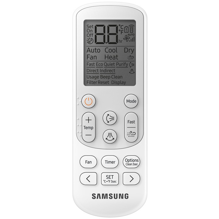 Aparat de aer conditionat Samsung Wind-free Elite 9000 BTU Wi-Fi, Clasa A+++/A+++, MDS, Filtru Tri-Care, AI Auto Comfort, Fast cooling, AR09CXCAAWKNEU/AR09TXCAAWKXEU, Alb