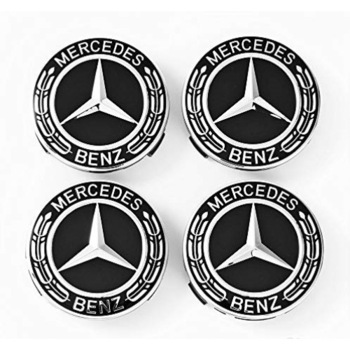 Set 4 capacele roti 75mm negre, pentru jante aliaj Mercedes-Benz Set 4 capacele roti 75mm negre, pentru jante aliaj Mercedes-Benz