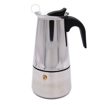 Espressor Cafea Ertone, Capacitate 12 Cesti, Material Otel Inoxidabil, Maner din Ebonita, Dimensiuni Reduse, Design Modern, Argintiu Espressor Cafea Ertone, Capacitate 12 Cesti, Material Otel Inoxidabil, Maner din Ebonita, Dimensiuni Reduse, Design Modern, Argintiu