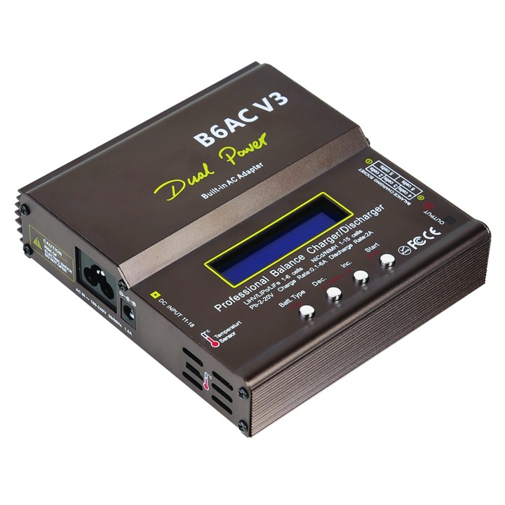 Incarcator Lipo Sevenchip 80W cu alimentare 220V, pentru acumulatori, functie Balance-Charger