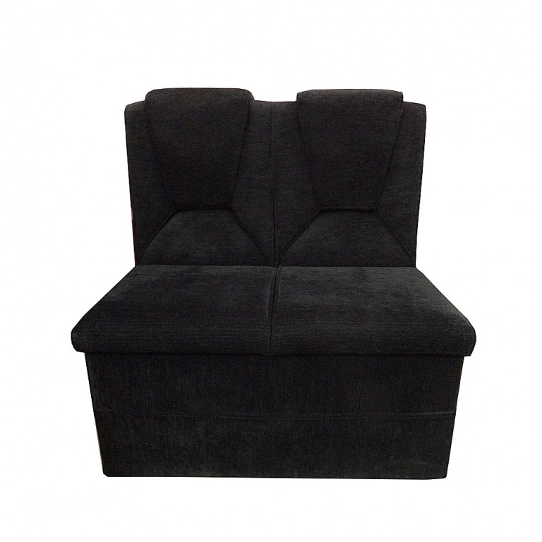 Banca 2 Locuri, Negru, 96 x 62 x 96 cm