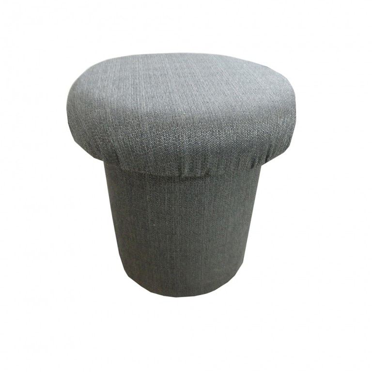 Taburet Alina, Stofa Gri, 44 x 40 cm