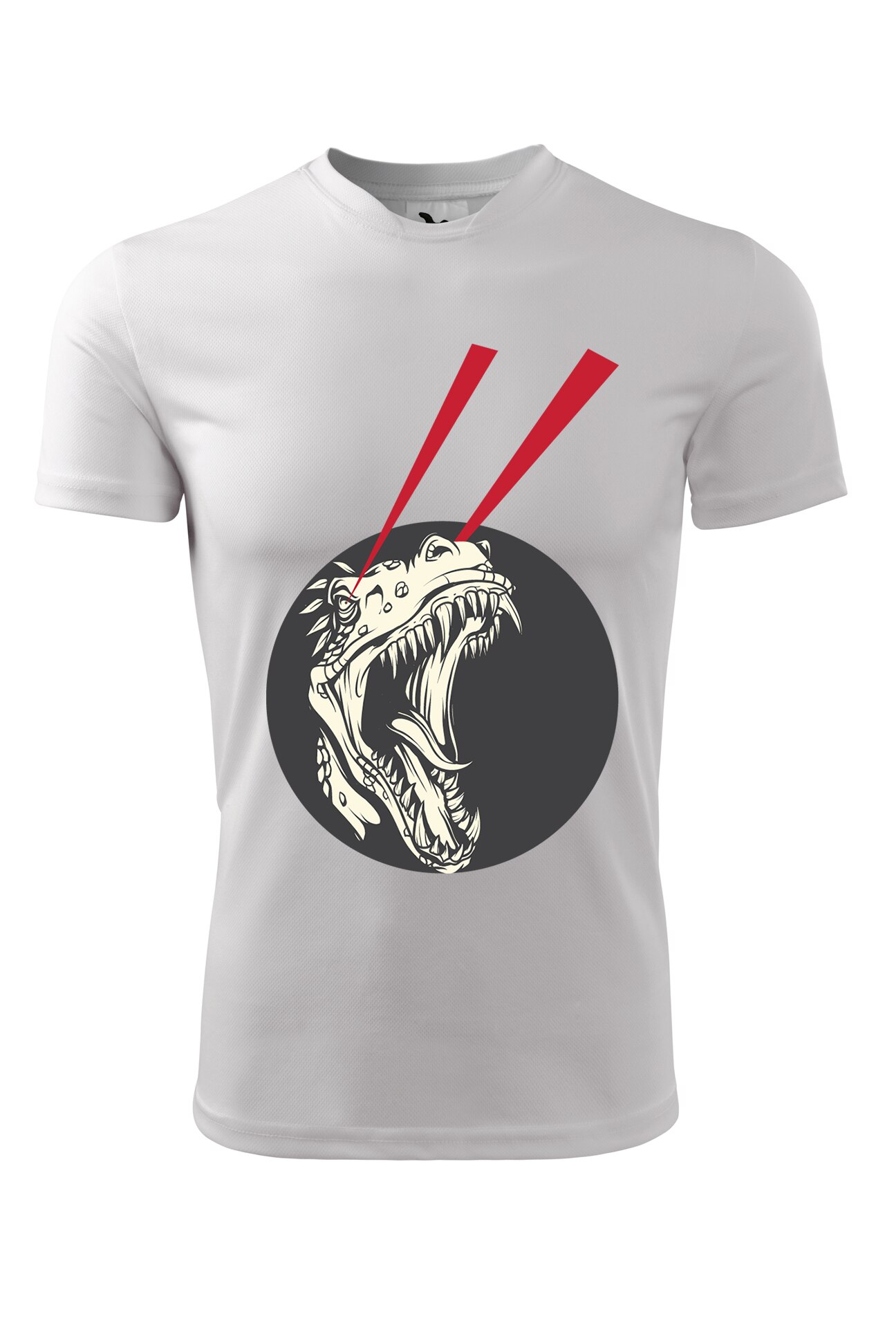 Tricou personalizat, Dinozaur Laser, Adler, Alb