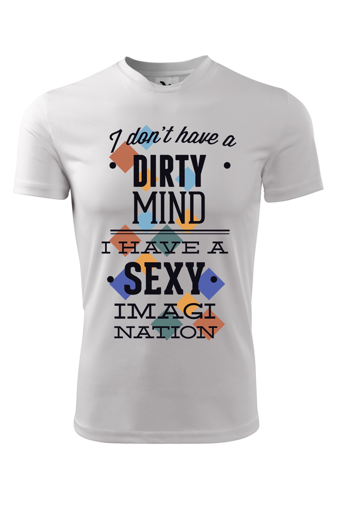 Tricou personalizat, Dirty Mind, Adler, Alb