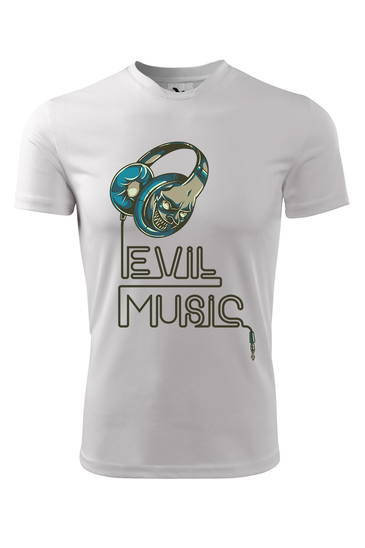 Tricou personalizat, Evil Music, Adler, Alb