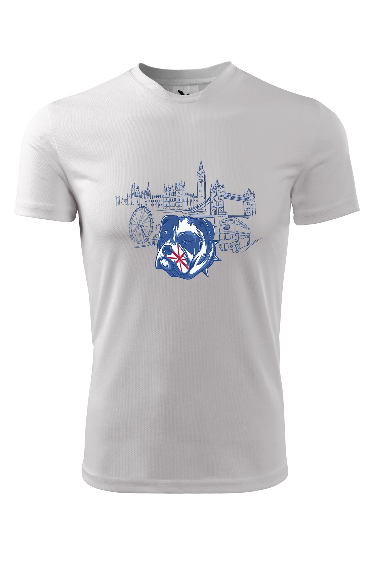 Tricou personalizat, Caine Londra, Adler, Alb