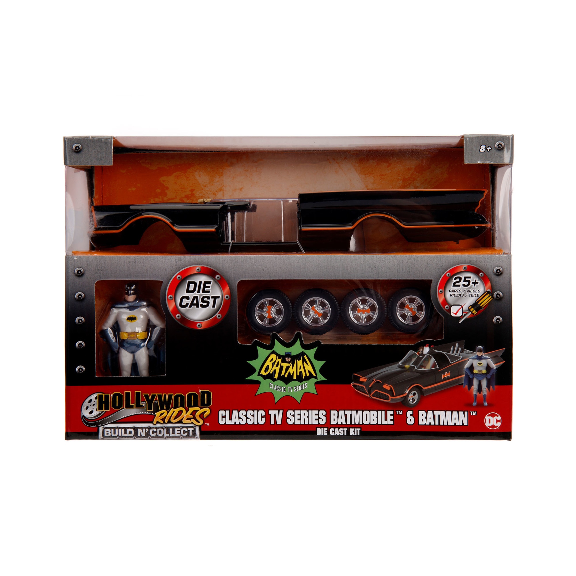 Masinuta diecast Jada Toys - Batman Build N' Collect, Classic Batmobile, 1:24