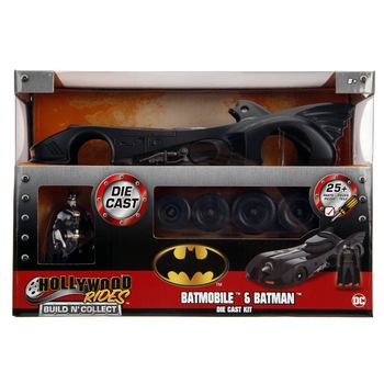 Masinuta diecast Jada Toys - Batman Build N' Collect, Batmobile 1989, 1:24 Masinuta diecast Jada Toys - Batman Build N' Collect, Batmobile 1989, 1:24