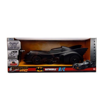 Masinuta diecast RC Jada Toys - Batman Justice League, Batmobile 1989, 1:16 Masinuta diecast RC Jada Toys - Batman Justice League, Batmobile 1989, 1:16