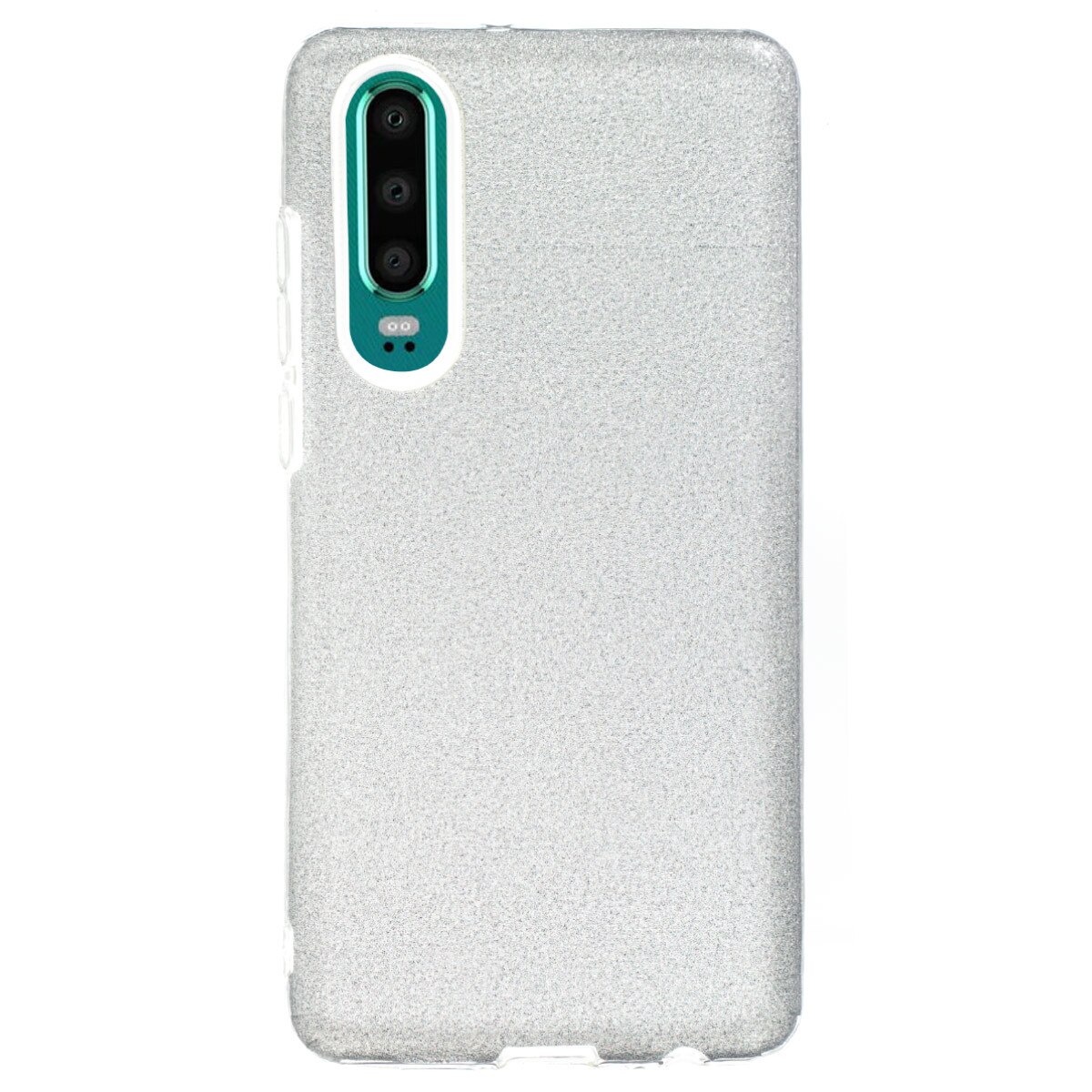 Husa Silicon Huawei P30 , Glitter Argintie