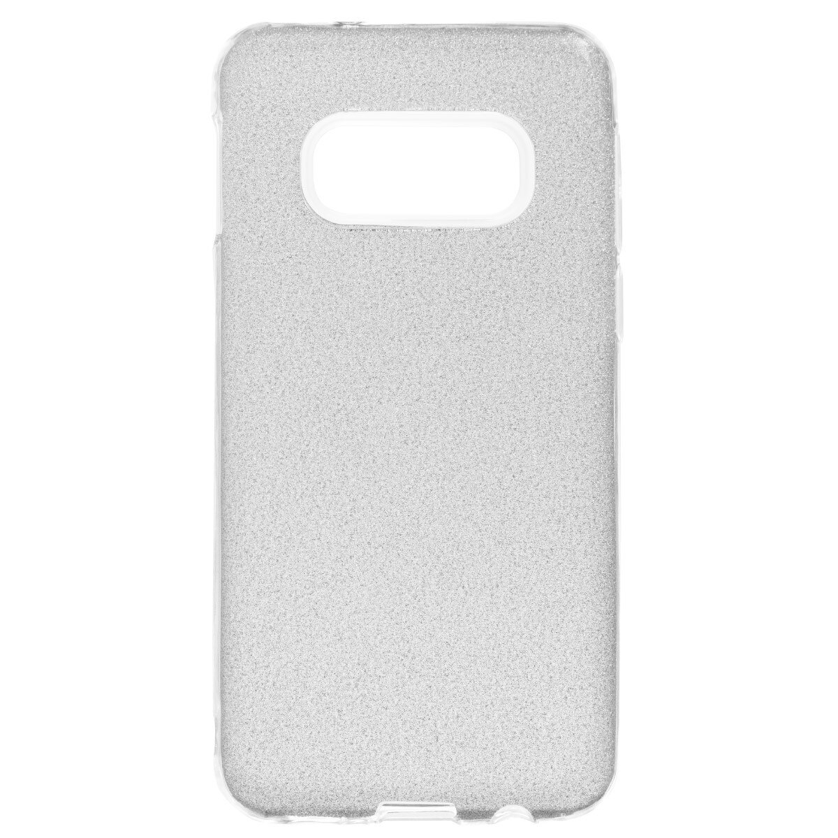 Husa Silicon Samsung Galaxy S10 E, Glitter Argintie