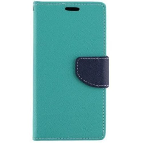 Husa tip carte Fancy Case pentru Samsung Galaxy A10 / A105, inchidere magnetica, menta-bleumarin