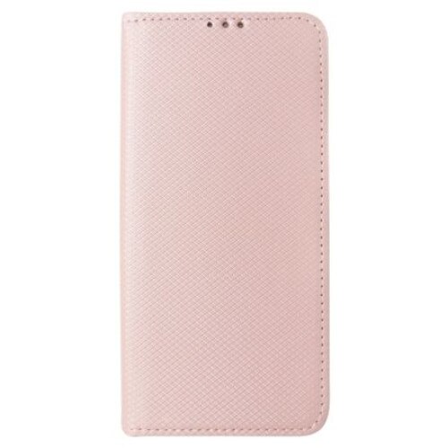 Husa Piele ecologica Smart Magnet pentru Samsung Galaxy A40 A405, Roz Aurie,