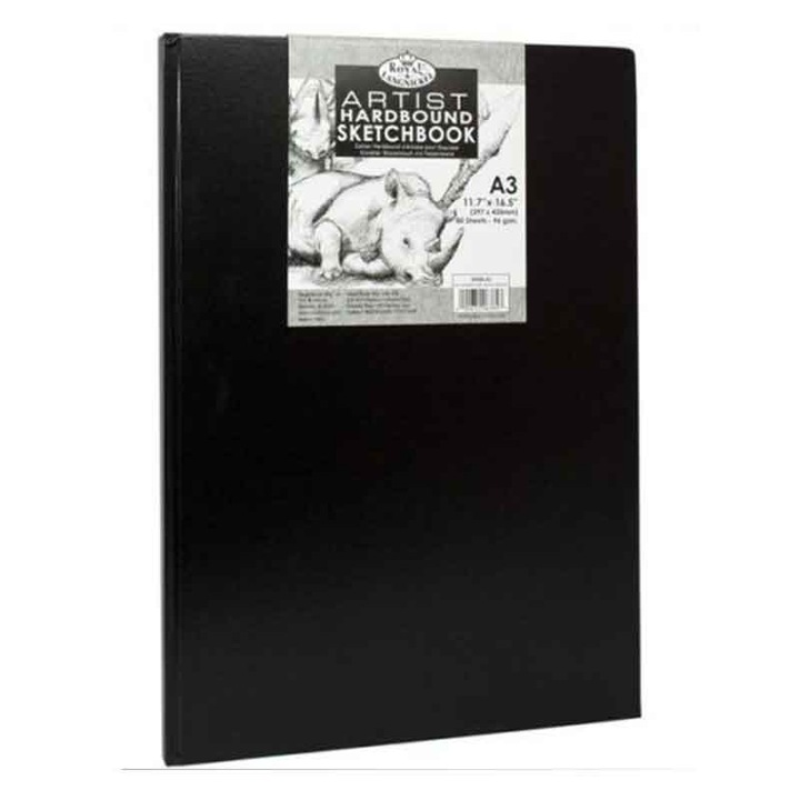 Sketchbook Royal Essentials A3 negru 80 coli, 110g
