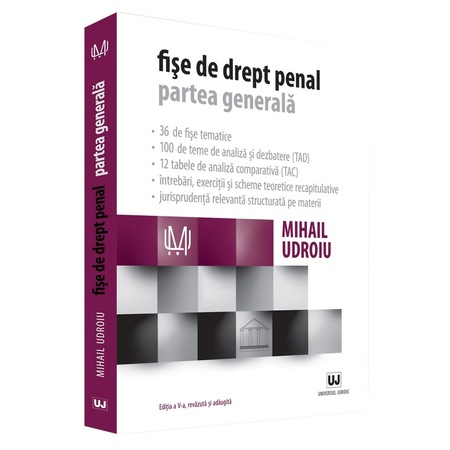 Fise De Drept Penal Partea Generala Ed A V A Mihail Udroiu Emag Ro