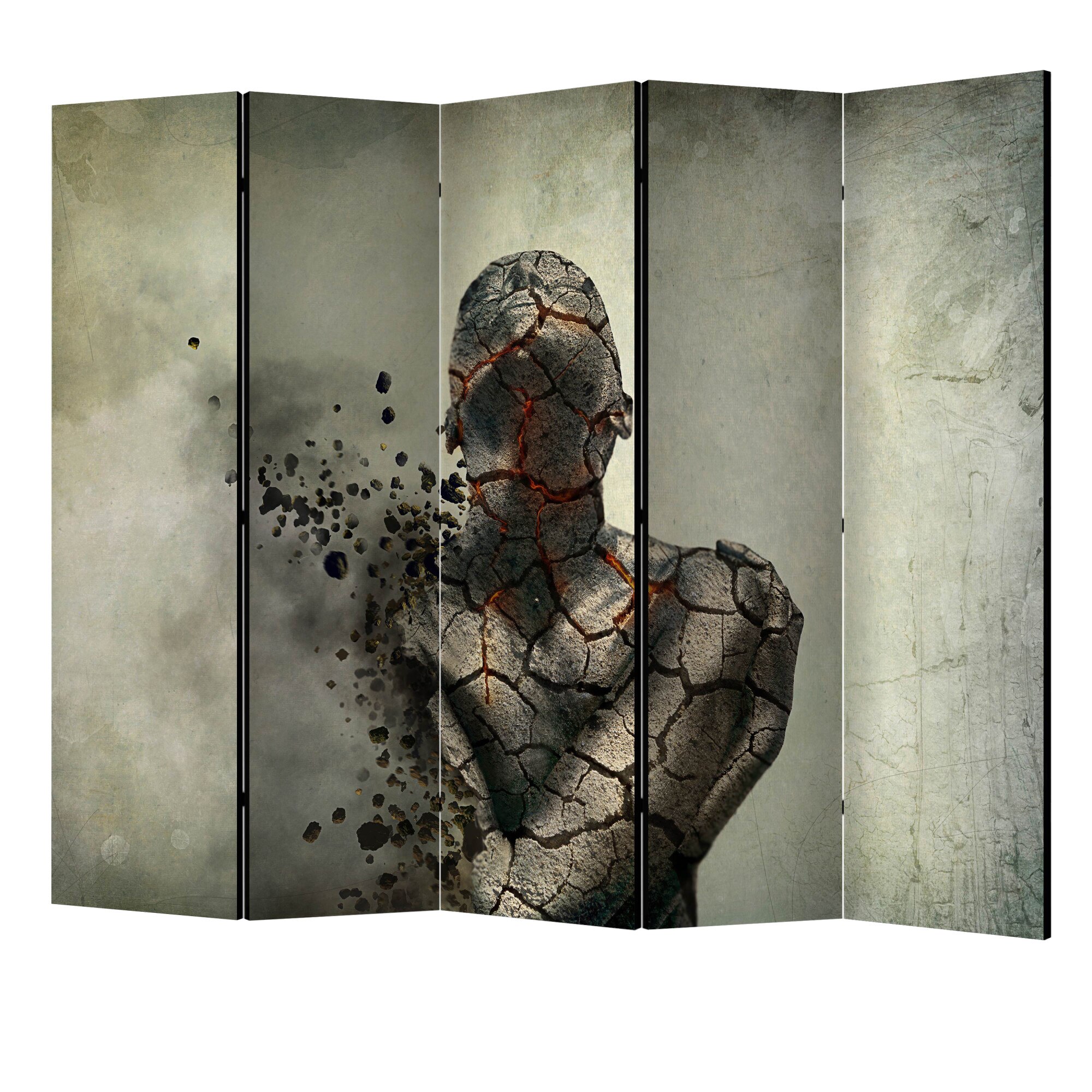 Paravan din 5 parti - Explozie interna II - 225 x 172 cm