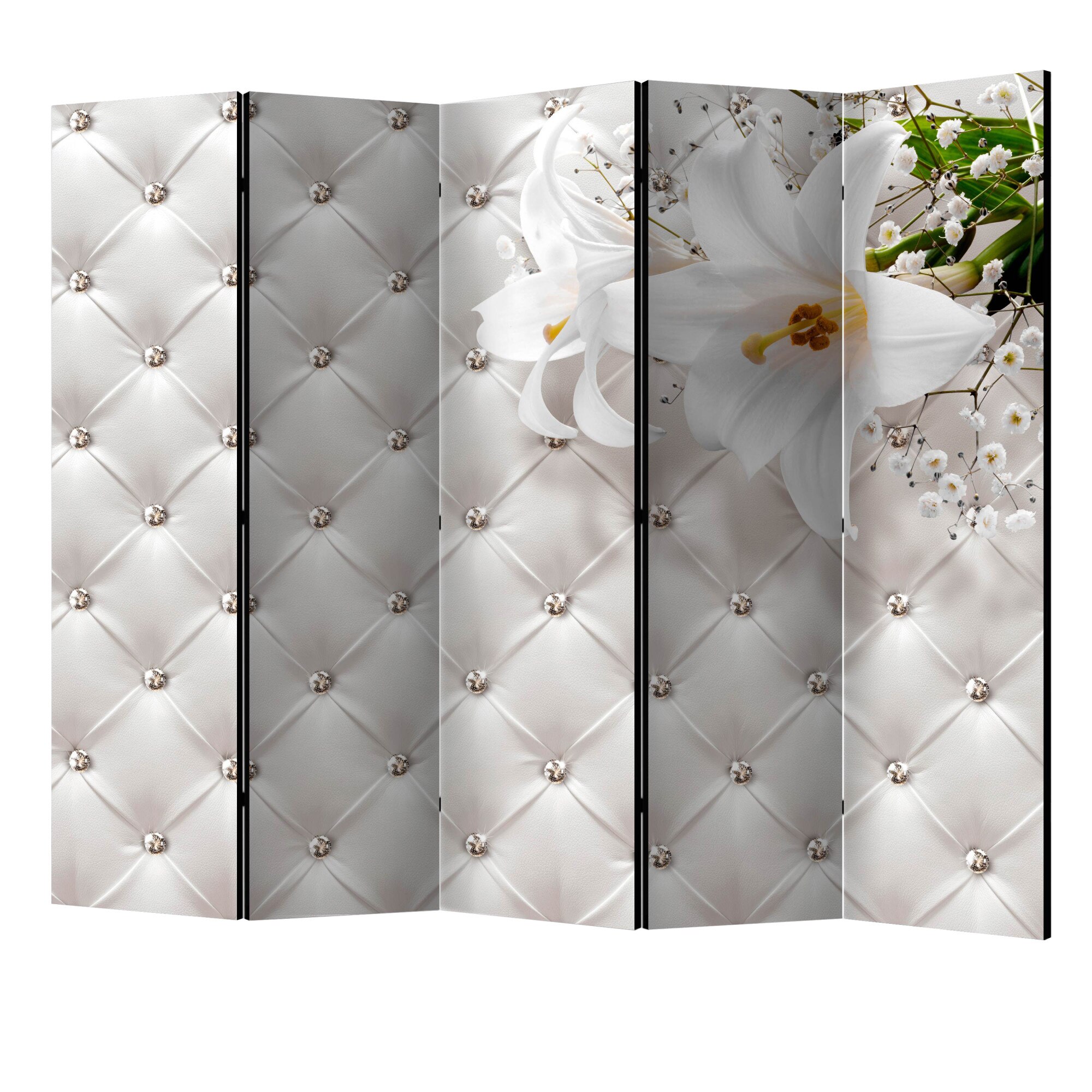 Paravan din 5 parti - Elegance kingdom II - 225 x 172 cm