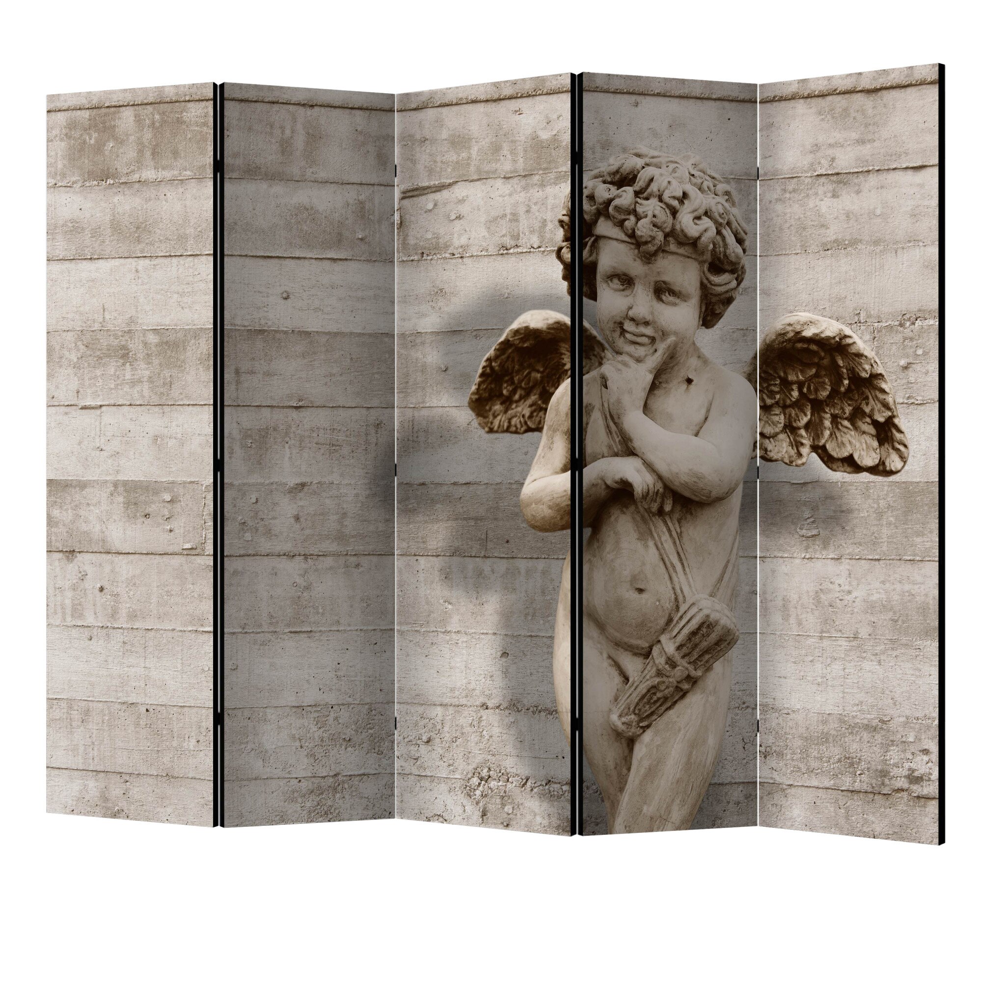 Paravan din 5 parti - Fata angelica II - 225 x 172 cm