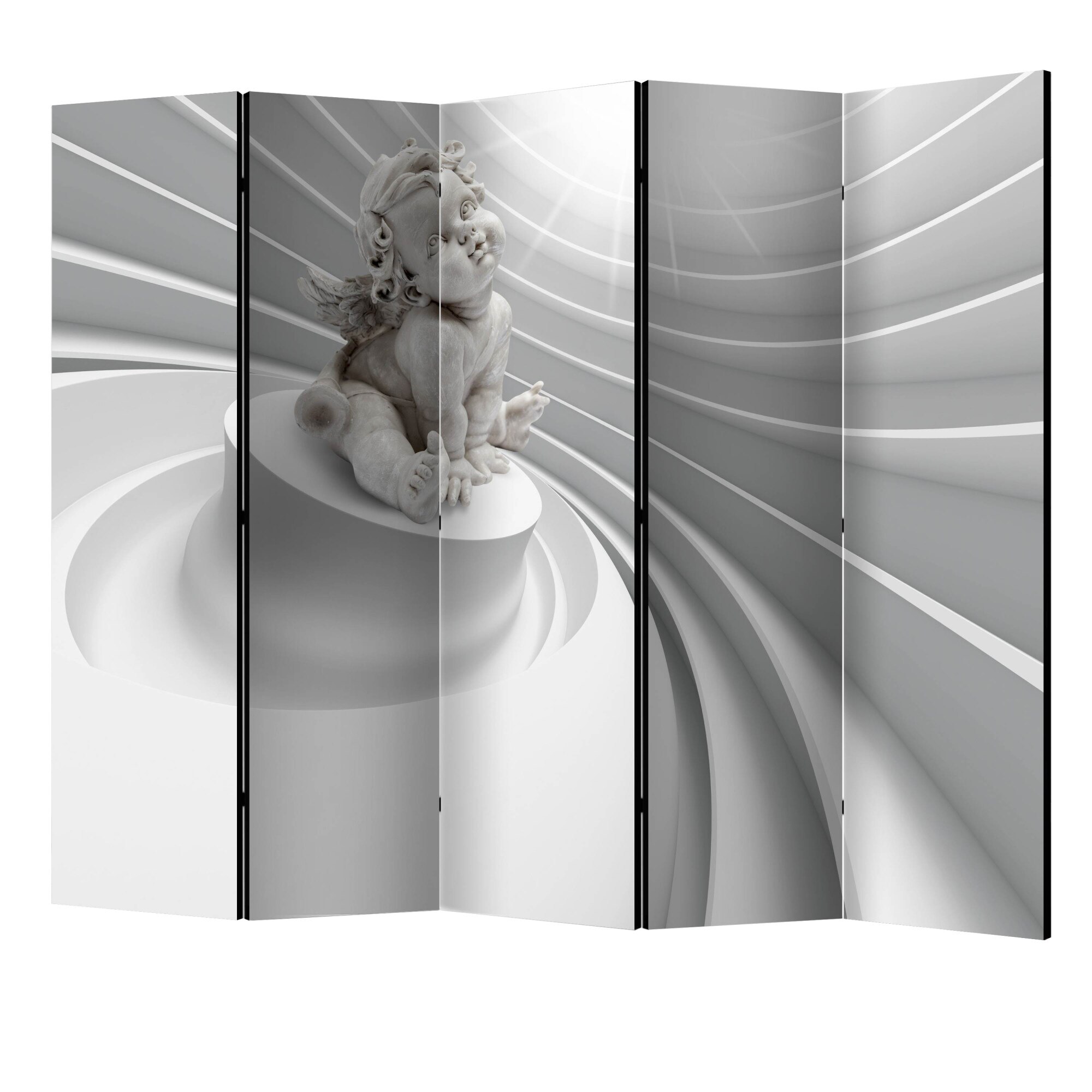 Paravan din 5 parti - Gluma angelica II - 225 x 172 cm