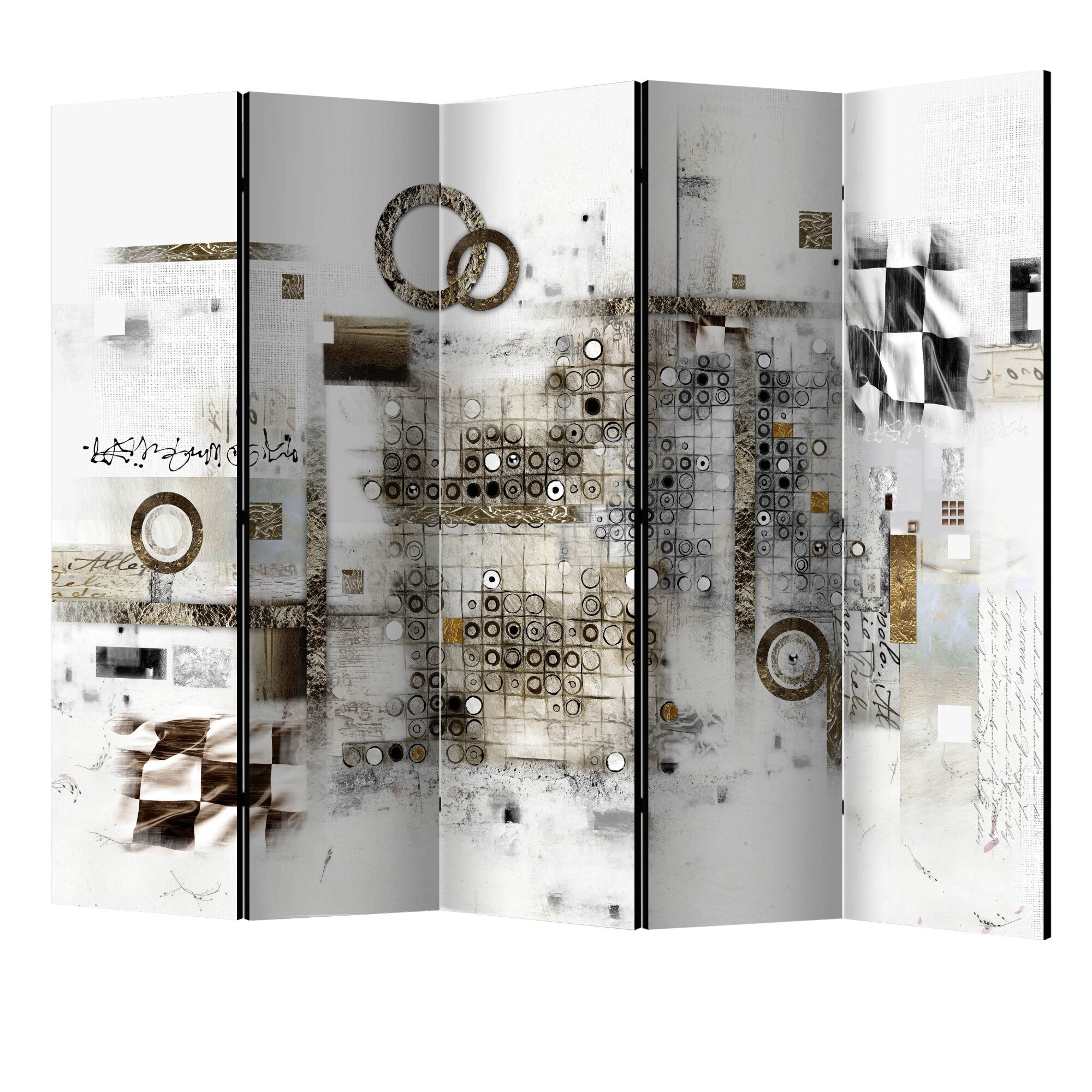 Paravan din 5 parti - Ghicitori artistice II - 225 x 172 cm