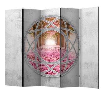 Paravan din 5 parti - Fereastra fermecata II - 225 x 172 cm Paravan din 5 parti - Fereastra fermecata II - 225 x 172 cm