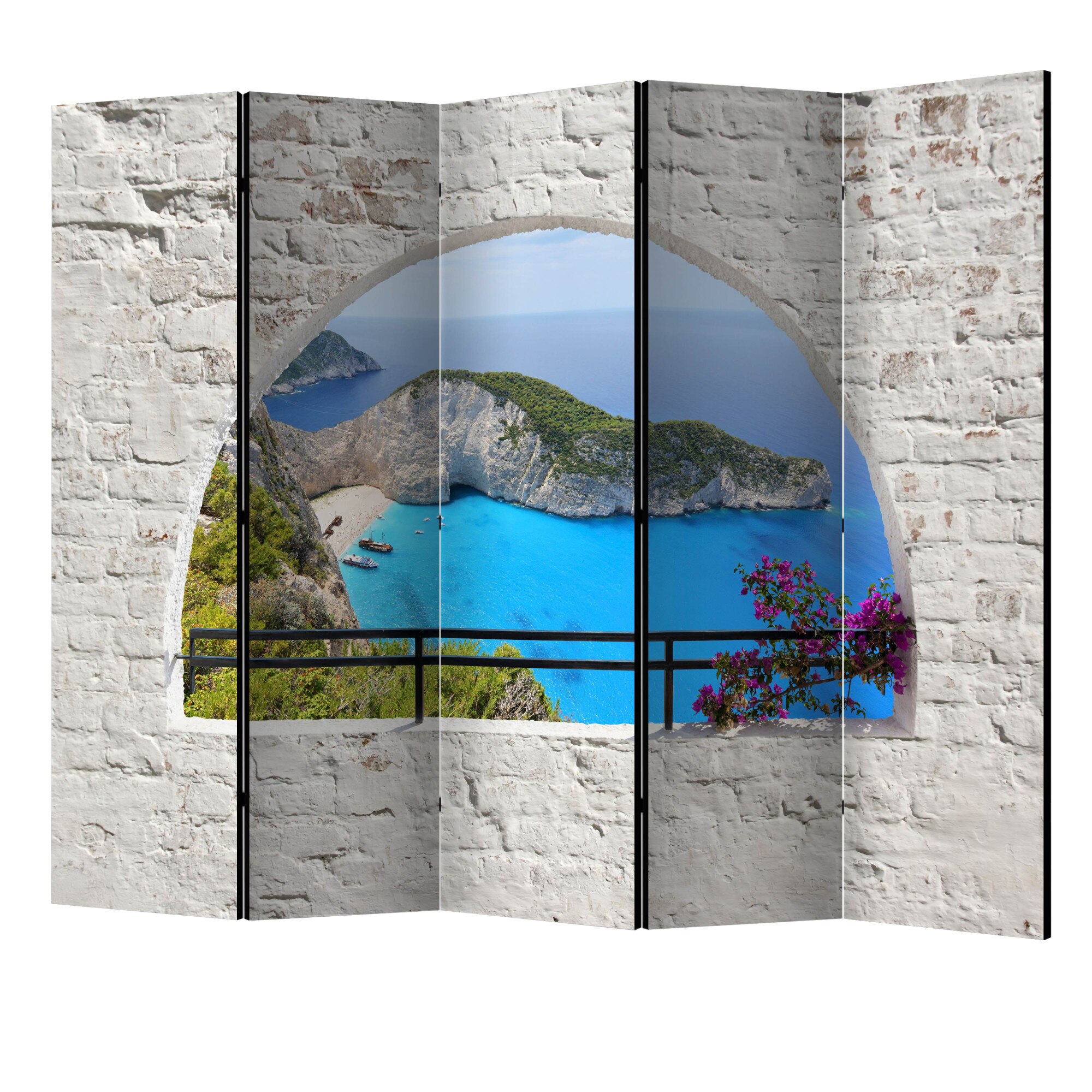 Paravan din 5 parti - Kalamaki , zakynthos II - 225 x 172 cm