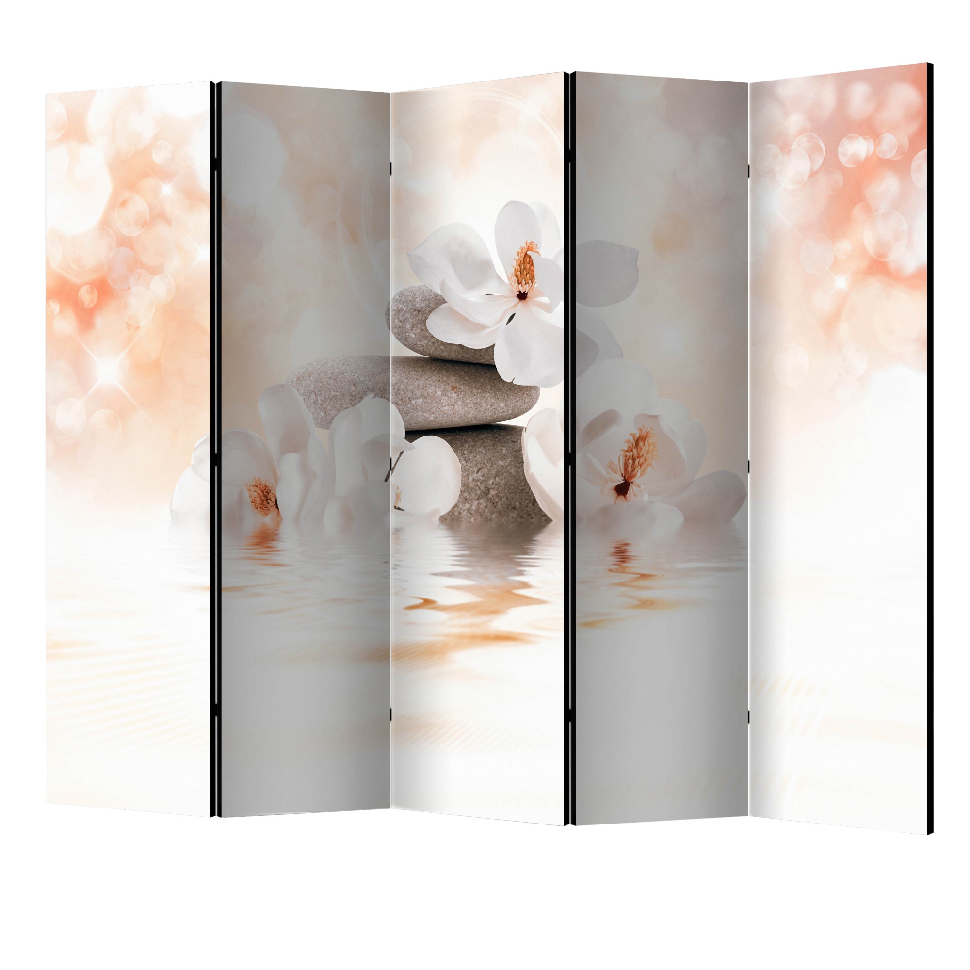 Paravan din 5 parti - Lacul de liniste II - 225 x 172 cm