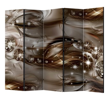 Paravan din 5 parti - Grey river II - 225 x 172 cm Paravan din 5 parti - Grey river II - 225 x 172 cm