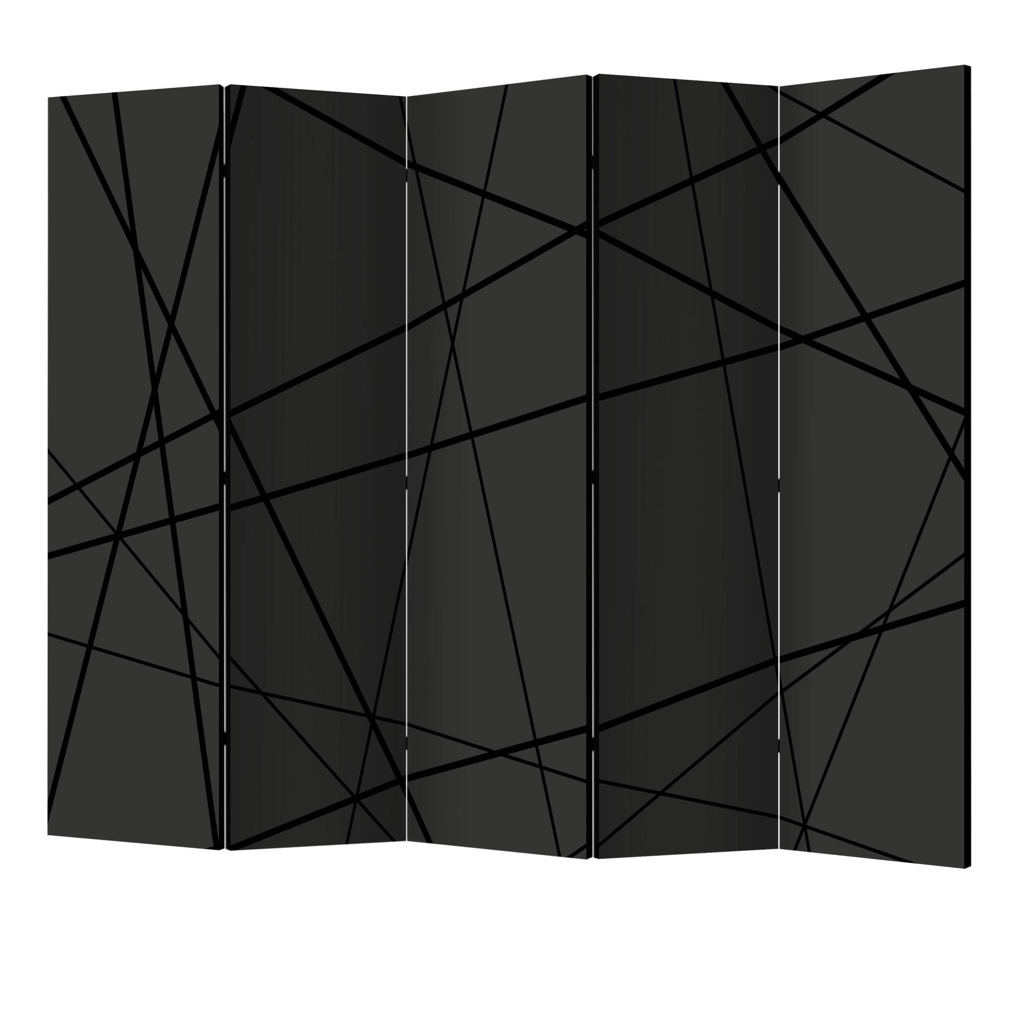 Paravan din 5 parti - Intersectia intunecata II - 225 x 172 cm