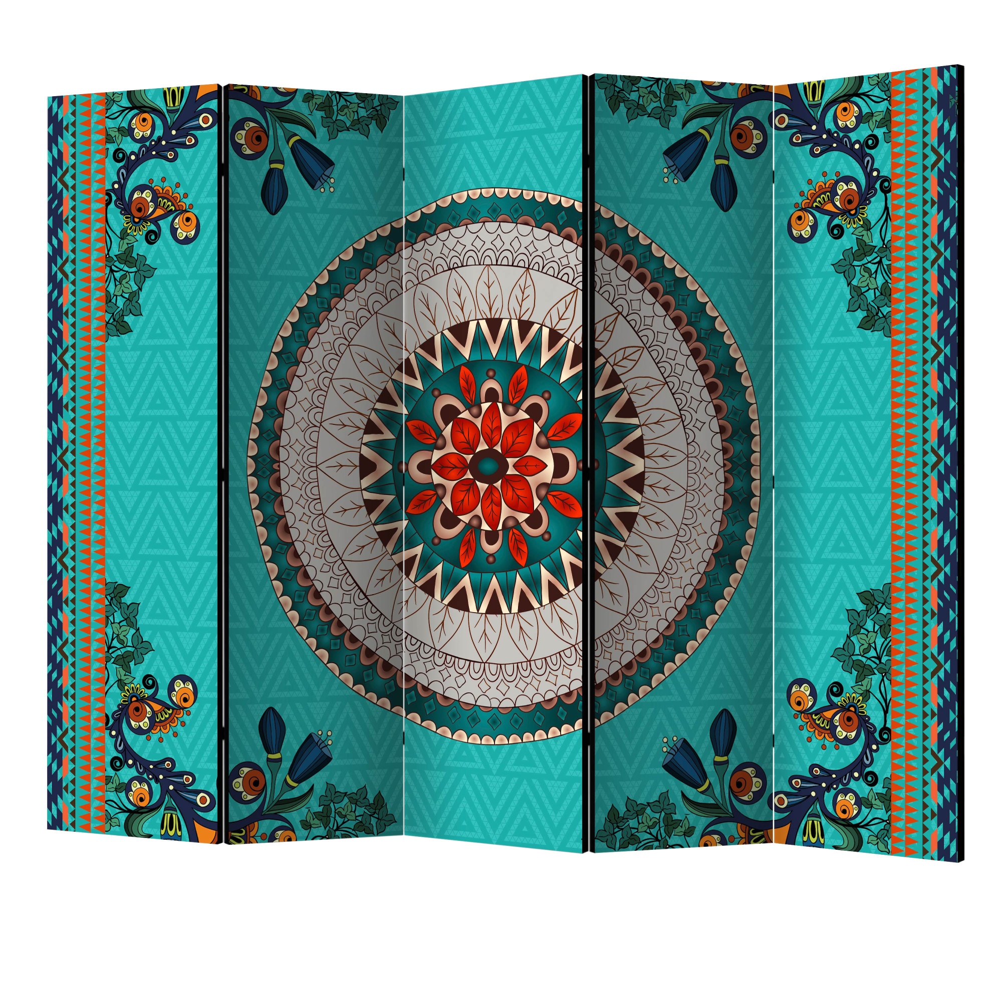 Paravan din 5 parti - Inspiratie populara II - 225 x 172 cm