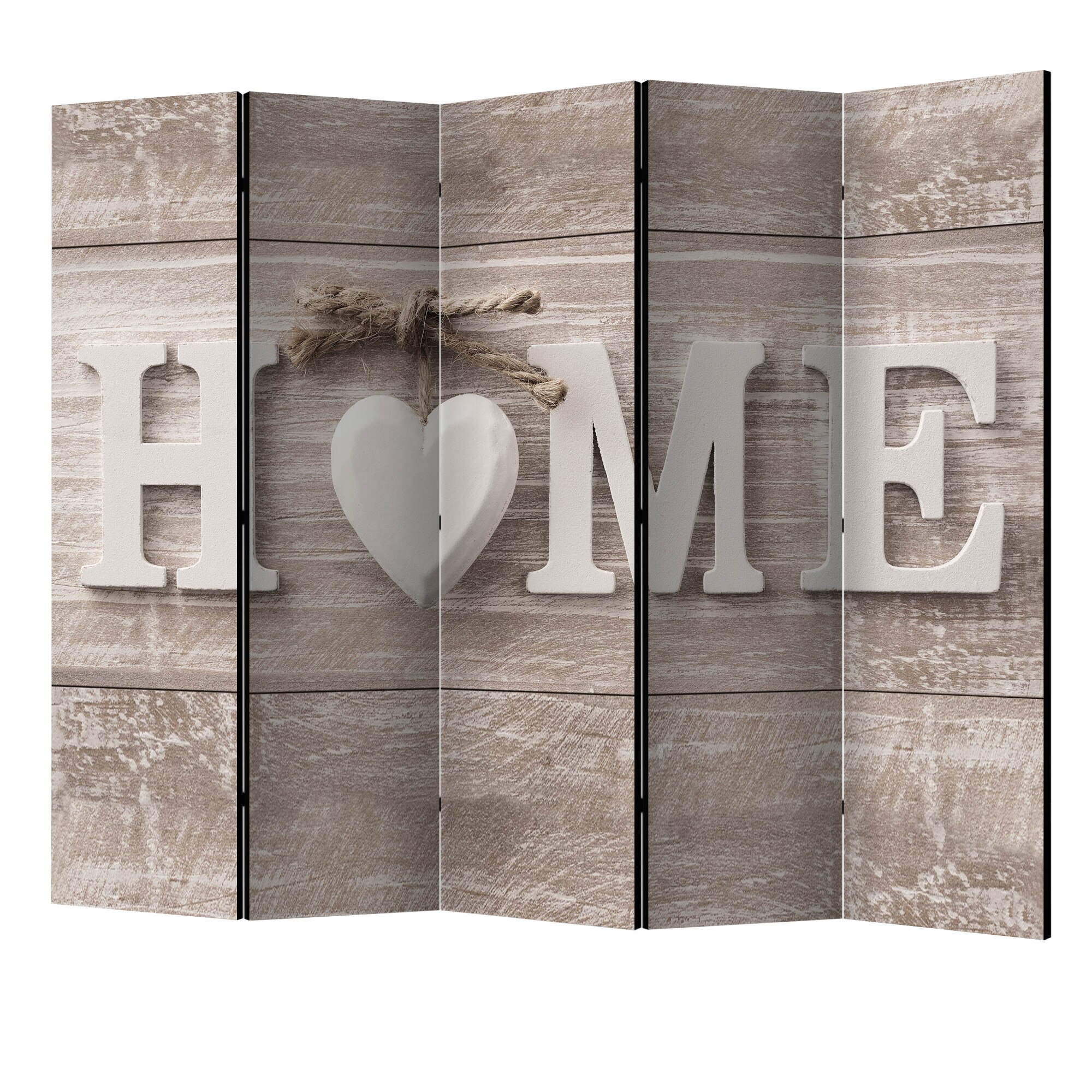 Paravan din 5 parti - Homeliness II - 225 x 172 cm