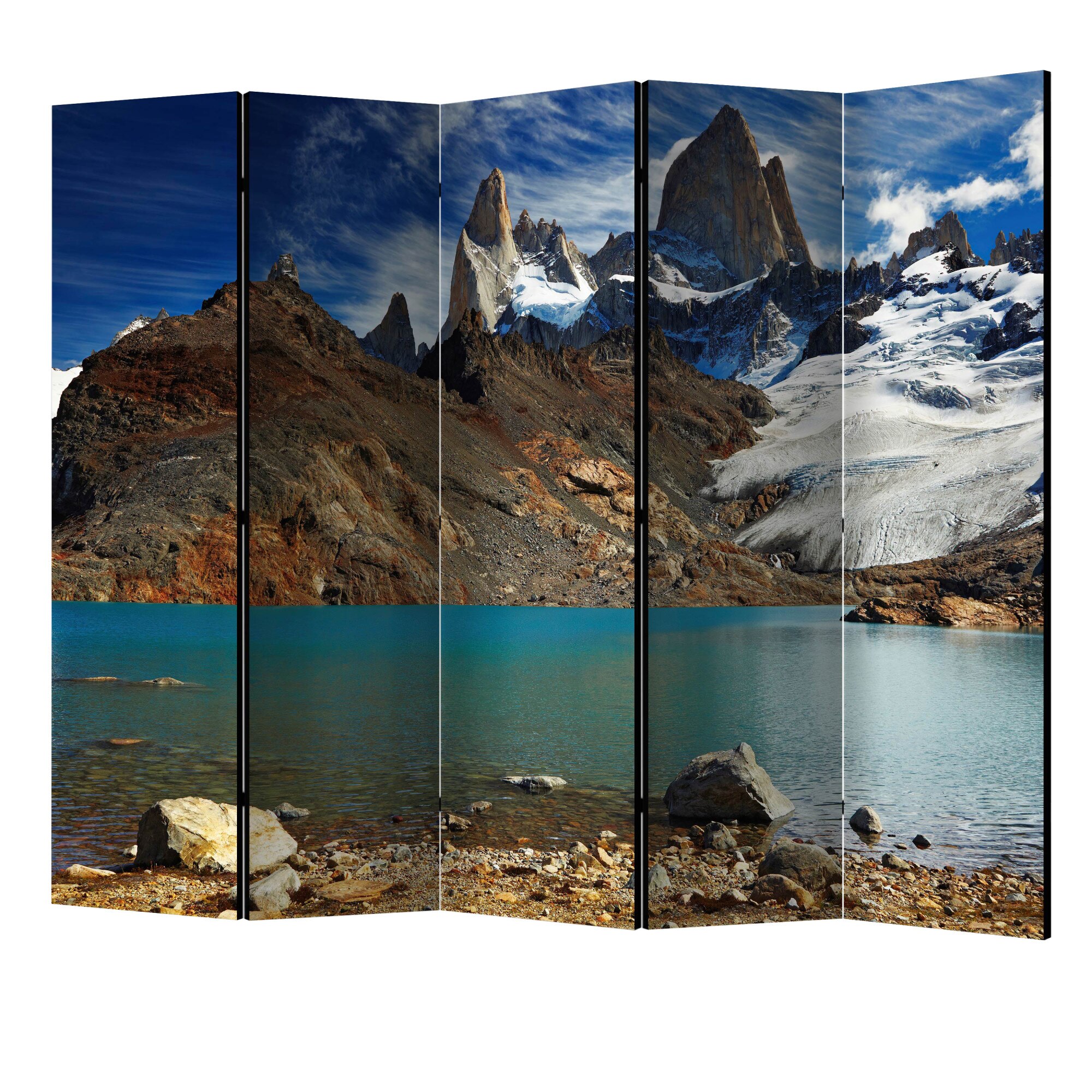 Paravan din 5 parti - Muntele fitz roy patagonia argentina II - 225 x 172 cm