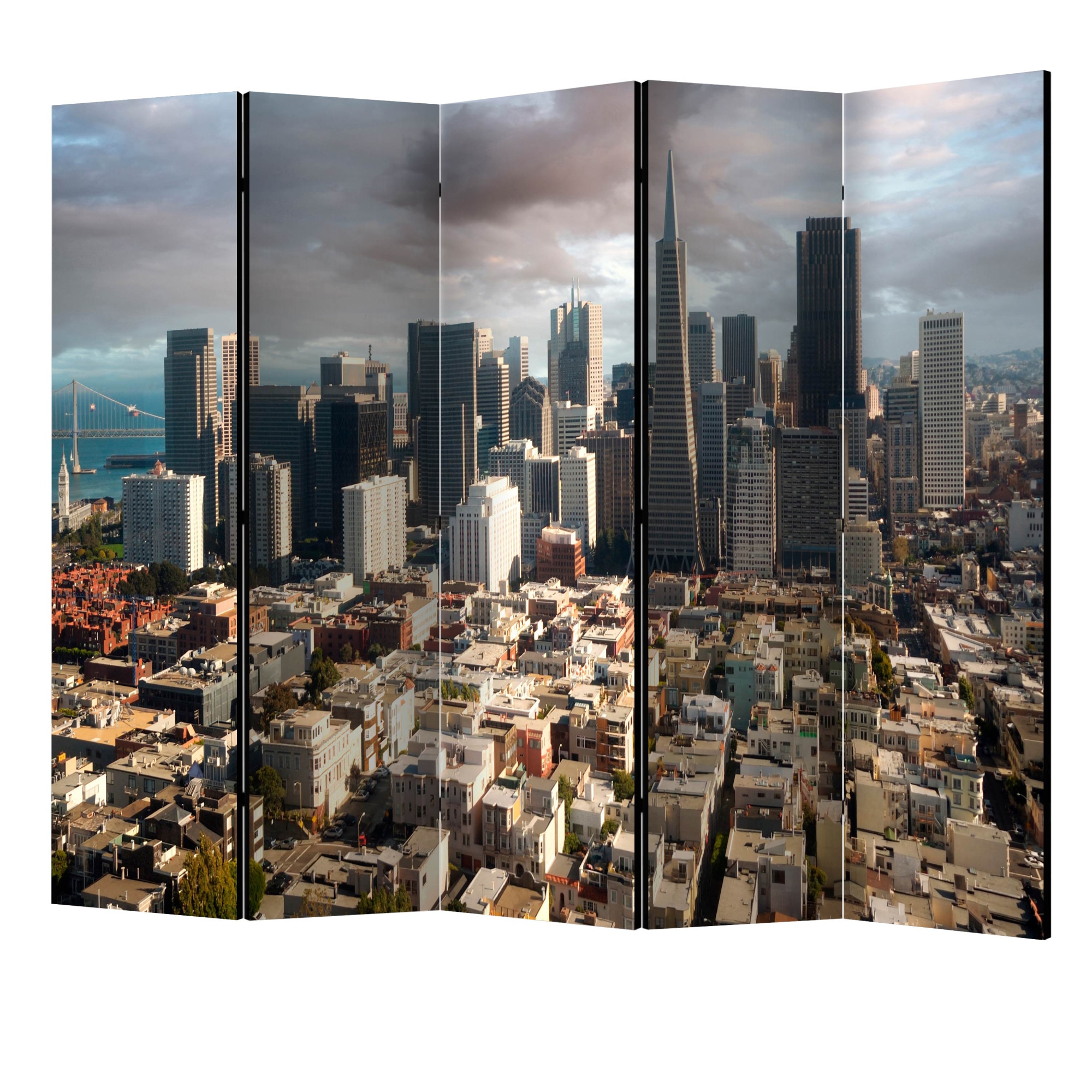 Paravan din 5 parti - In nori II - 225 x 172 cm