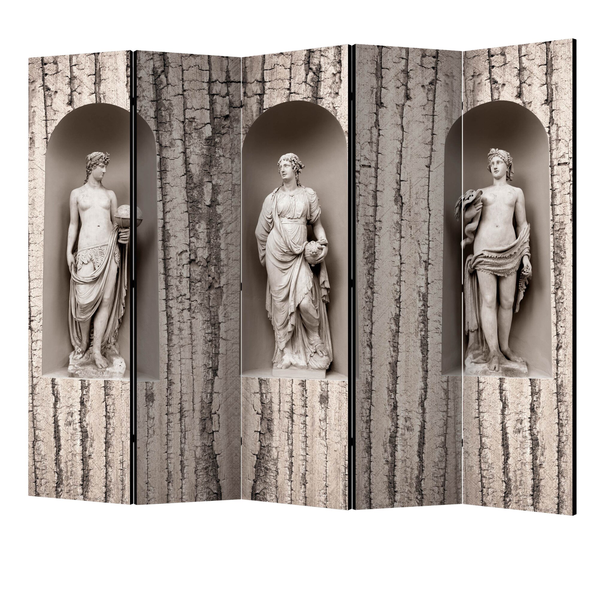 Paravan din 5 parti - In lumea antica II - 225 x 172 cm