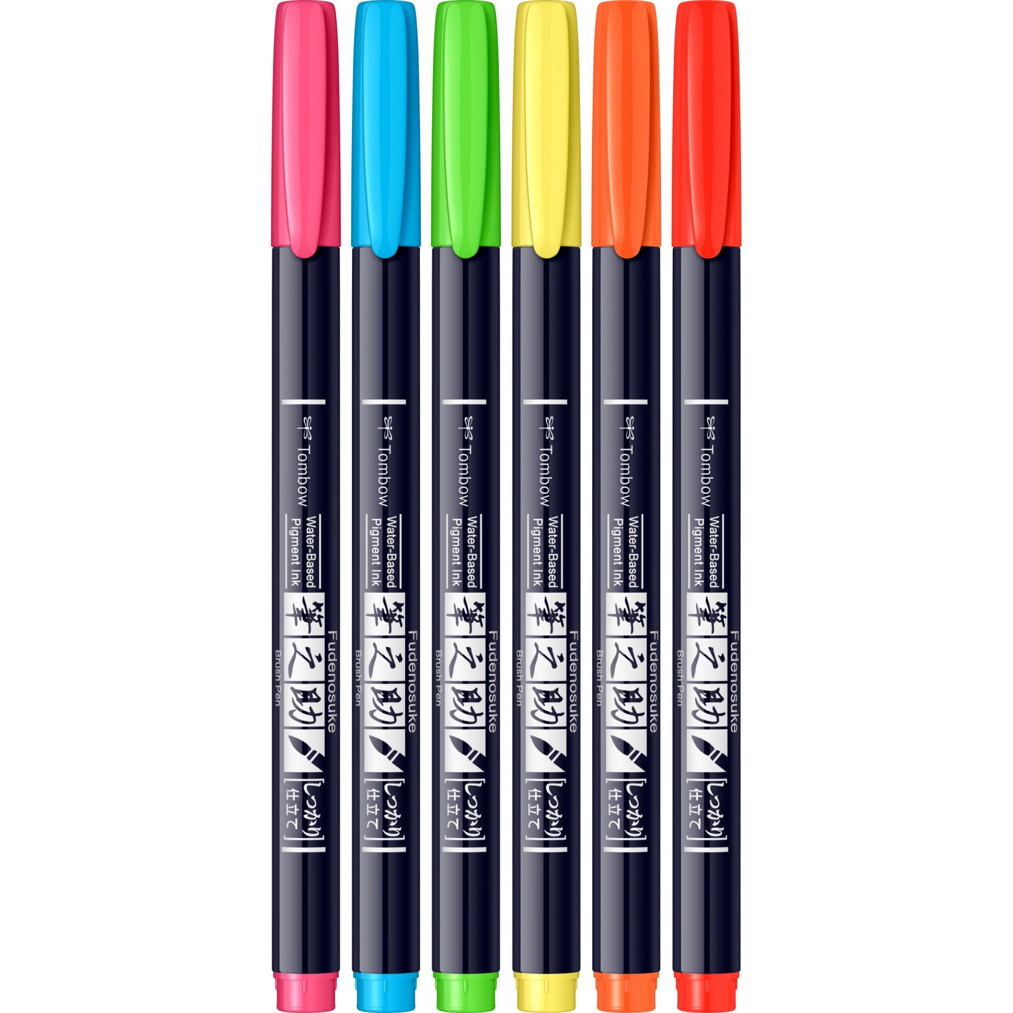 Set 6 Fudenosuke colorati PASTEL - Tombow