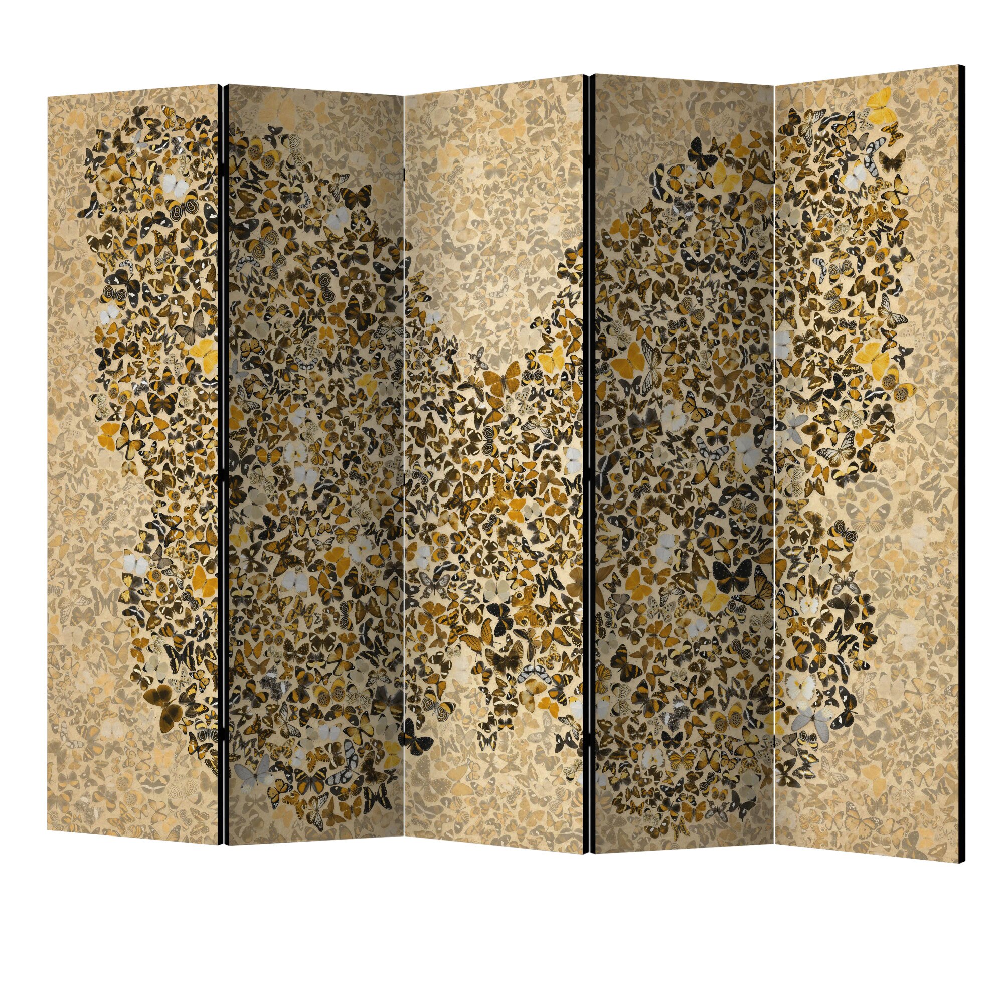 Paravan din 5 parti - Madame butterfly II - 225 x 172 cm