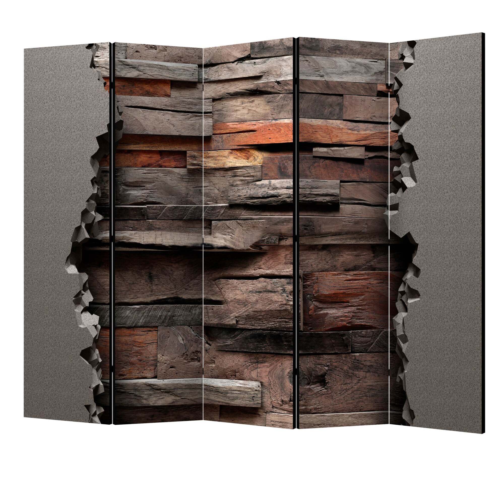 Paravan din 5 parti - Natura ascunsa II - 225 x 172 cm