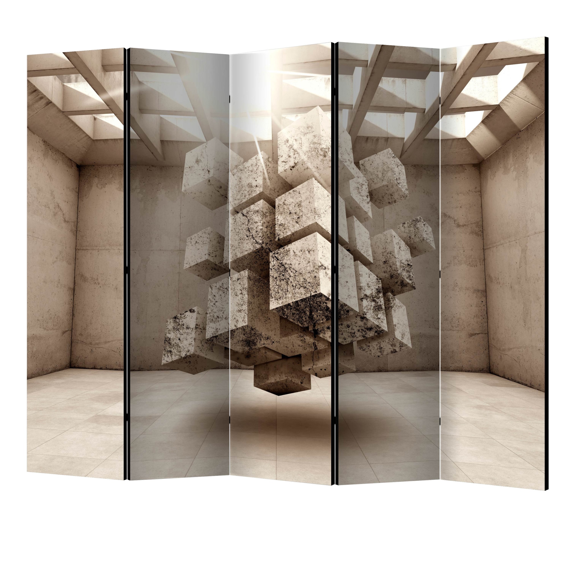 Paravan din 5 parti - Inchisoarea spatiului II - 225 x 172 cm