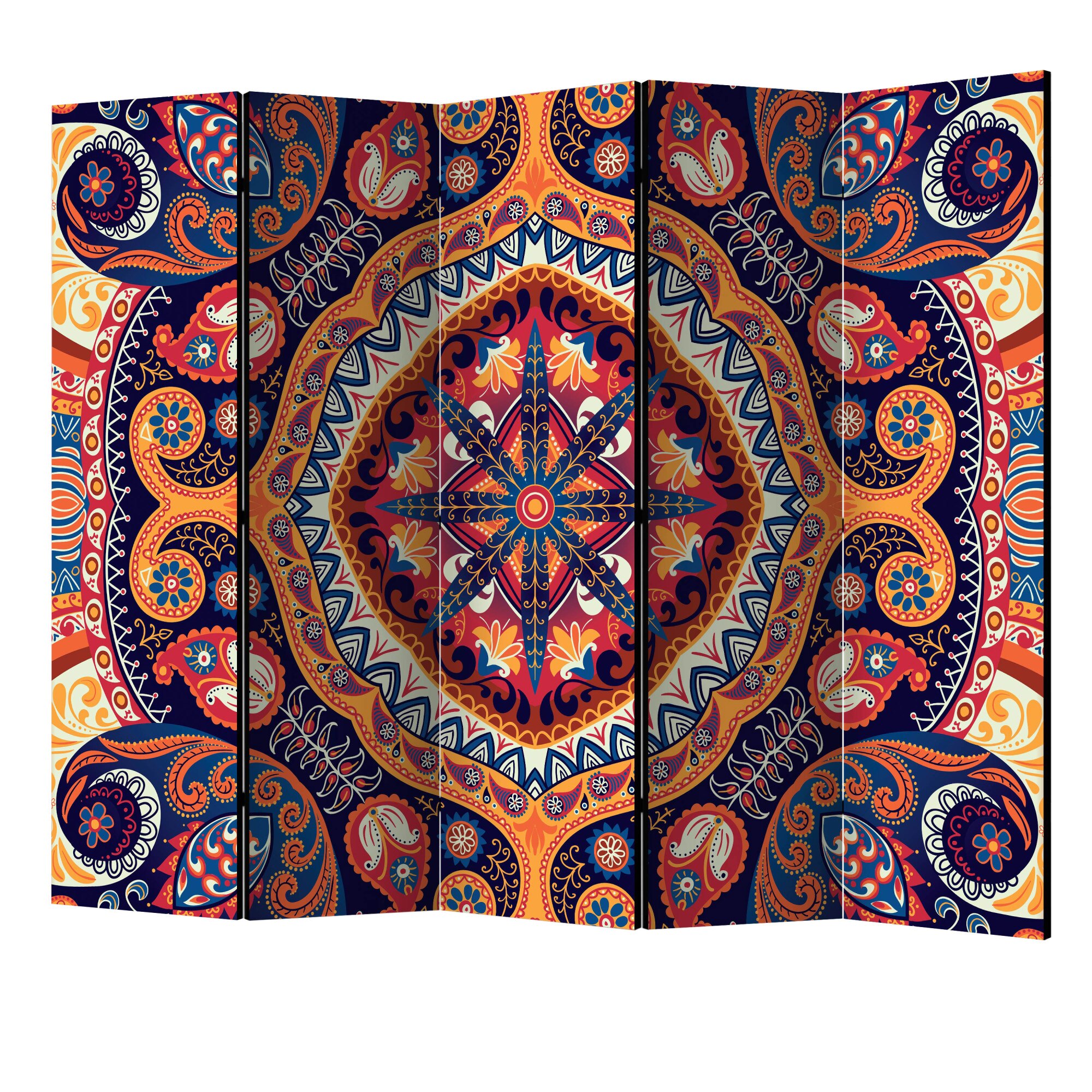 Paravan din 5 parti - Mozaic exotic II - 225 x 172 cm