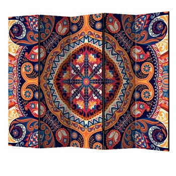 Paravan din 5 parti - Mozaic exotic II - 225 x 172 cm Paravan din 5 parti - Mozaic exotic II - 225 x 172 cm